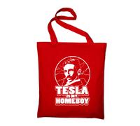 Nikola Tesla È Il Mio Amico Jutebeutel Inventore Scienza Divertente