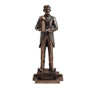 Nikola Tesla mano un modello di torre Wardenclyffe statua, in bronzo, altezza 30,5 cm