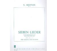 Nikolai Medtner: 7 Songs Op.52 Book 1 (1-3). For Voce, Accompagnamento di Pianoforte