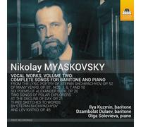 Nikolay Myaskov Nikolay Myaskovsky: Vocal Works: Complete Songs for Bariton (CD)