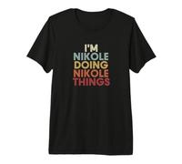 Nikole Name Nikole Personalized Name First Given Maglietta Premium