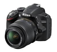 Nikon D3200 Fotocamera Reflex Digitale, 24.2 Megapixel con Obiettivo 18-55VR, Colore Nero [Versione EU]