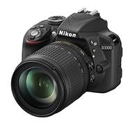 Nikon D3300 Kit Fotocamera Reflex Digitale con Nikkor 18/105 VR, 24.2 Megapixel, LCD 3", SD 8 GB 200x Premium Lexar, Nero [Nital card: 4 anni di garanzia]