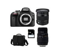 Nikon D3300 + SIGMA 17-70 + SIGMA 70-300 DG MACRO + SD 4Gb