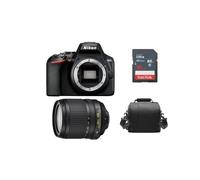 NIKON D3500 nero + AF-S 18-105MM F3.5-5.6G ED VR + borsa + scheda SD da 16 gb