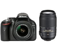 Nikon D5200 Kit nero + AF-S DX 18-55 VR II + 55-300 VR