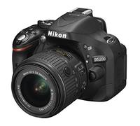Nikon D5200 Nikkor 18/55 VR II Fotocamera Reflex Digitale, 24.1 Megapixel, LCD HD 3" Regolabile, Nero [Versione EU]