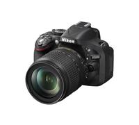 Nikon D5200 Fotocamera Digitale SLR, 24.1 Megapixel, Display TFT da 7.6 cm (3 Pollici), Full HD, HDMI, kit incl. Obiettivo AF-S DX 18-105 mm VR, Colore Nero [Versione EU]
