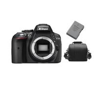 NIKON D5300 Corpo nero + batteria EN-EL14A + borsa per fotocamera