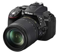 Nikon D5300 + Nikkor 18/105VR Fotocamera Reflex Digitale, 24,1 Megapixel, LCD HD 3" Regolabile, Nero [Versione EU]