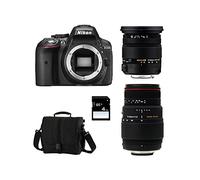 NIKON D5300 + SIGMA 17-50 DC OS HSM + SIGMA 70-300 DG APO MACRO + Sac + Carte SD 4Go
