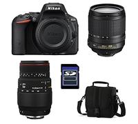 NIKON D5500 + 18-105 VR + SIGMA 70-300 DG APO MACRO + Sac + Carte SD 4Go