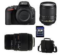 NIKON D5500 + 18-105 VR + SIGMA 70-300 DG MACRO + Sac + Carte SD 4Go