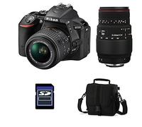 NIKON D5500 + 18-55 VRII + SIGMA 70-300 DG APO MACRO + Sac + Carte SD 4Go