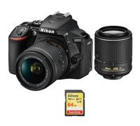 NIKON D5600+AF-P 18-55MM+AF-S 55-200MM+SanDisk Extreme 64G SD