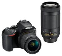 Nikon D5600 Reflex 24,2 MP con Obiettivi AF-P 18-55mm e 70-300mm, Schermo Touch Orientabile, Wi-Fi e SnapBridge - Nouvo