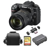 NIKON D7500+AF-S 18-300MM ED VR DX+scheda 64GB+bag+EN-EL15 lettore di schede