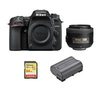 NIKON D7500+AF-S 35MM F1.8G+SanDisk Extreme 64G SD+EN-EL15A Batteria