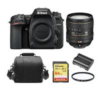 NIKON D7500+AF-S DX 16-80MM ED VR+64GB SDcard+Bag+EN-EL15 filtro da 72 mm