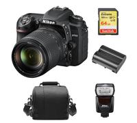 Nikon D7500 Kit Af-S 18-140Mm Ed Vr Dx+64Gcard+Bag+En-El15A+Speedlight
