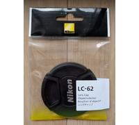NIKON LC-62 [Tappo obiettivo 62 mm (tipo molla)] / POSTA AEREA con TRACCIAMENTO