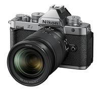 Nikon Zf + 24-70mm f/4 S + SDXC 128GB, Fotocamera Mirrorless, Full Frame, 24,5 MP, Monitor Angolazione Variabile, Argento [Nital Card 4 anni]