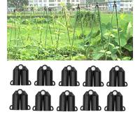 Nikou 10 Pezzi Connettori per Bacchette per Piante, Supporto per Asta per Piante in Plastica, 16mm, Raccordo per Aste di Supporto, Accessori per Orticoltura per Orto Frutta e Fiori