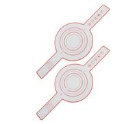 Nikou 2 fette per pane in silicone resistente al calore, riutilizzabili, antiaderenti, per cucinare, colore rosso, antiaderente, per una facile cottura