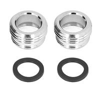 Nikou 2 set di adattatori per rubinetto, filettatura dritta da 15/16 "maschio a 27/32" femmina e tubo da giardino da 17/16", adattatore per tubo flessibile per rubinetto del lavandino, adattatore per