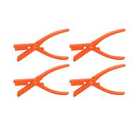 Nikou 4 strumenti pelapatate per gamberi, strumento manuale per gamberetti e gamberi, strumento per frutti di mare per uso domestico e ristorante, arancione