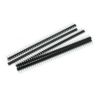 Nikou 5 pezzi 1 x 40P 2,54 mm Round Hole Female Header Tin Single Row 40Pin PCB IC Crystal Socket Connector per Circuiti Stampati, Esperimenti di Circuito