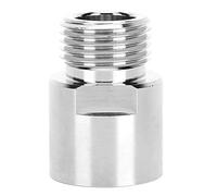 Nikou Adattatore per cilindro CO2, filettatura interna TR21-4 su filettatura esterna CGA320, adattatore argento