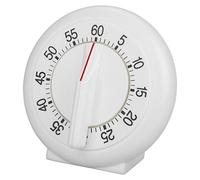 Nikou Anello di forma rotonda Nikou 60 minuti di timer da cucina meccanico contatore timer allarme sveglia forte grande count Up bianco