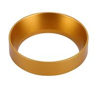 Nikou Anello dosatore per caffè in alluminio e imbuto con ricambio magnetico per caffettiera, 51 mm, anello dosatore per macchine da caffè, oro