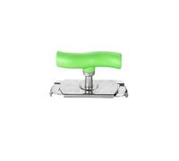 Nikou Apriscatole in acciaio inox, regolabile, multifunzionale, in acciaio inossidabile, apriscatole, manuale, pinza per coperchio per barattoli per mani deboli, verde
