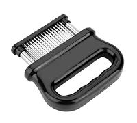 Nikou Batticarne a 48 aghi in acciaio inox, ultra affilato, per bistecche, utensile da cucina per intenerire la carne, 30,5 x 8,9 cm