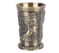 Nikou Bicchiere da Vino Vintage Egitto, Calice in Metallo per Vino Decorazione Ornamenti per la casa Regalo di Festa Tazza in Stile Egiziano Vintage