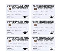 Nikou Biglietti privilegio bianchi 6 pezzi Trumps Everything PVC Biglietti da Visita Divertente Biglietto Regalo Business Biglietto Anniversario Regalo Regalo per Uomini e Donne