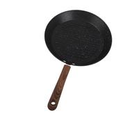 Nikou Bistecchiera rotonda universale antiaderente multifunzione con fondo piatto per colazione, 28 cm, adatta per cucinare vari piatti, pentole per casa e giardino