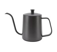 Nikou Bollitore da caffè lungo e stretto in acciaio inossidabile antiruggine nero piccolo per la casa (600 ml)