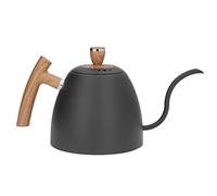 Nikou Bollitore per caffè in acciaio inossidabile Maniglia ergonomica Beccuccio a collo di cigno Resistente 800 ml Argento