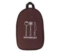 Nikou Borsa da cucina da viaggio da campeggio Borsa per pentole portatile per pentole con maniglia (Marrone)