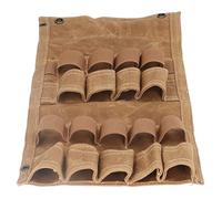 Nikou Borsa pieghevole portatile in tela per bottiglie di spezie, porta barattoli per condimenti all'aperto, per campeggio, barbecue, picnic, cachi, leggera, soluzione di archiviazione, Multicolore