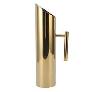 Nikou Brocca per Acqua in Acciaio Inossidabile con Protezione per il Ghiaccio 2L Brocca per Bevande in Metallo Contenitore per Bevande con Manico per Tè Freddo e Caldo, Succhi di (Oro)