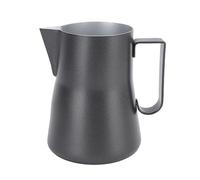 Nikou Brocca per schiuma di latte da 550 ml Tazza per montalatte in acciaio inossidabile Forniture per la preparazione del caffè per la domestica (Nera)