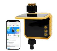 Nikou Centralina Irrigazione WiFi, Timer Irrigazione Solare Computer per l'irrigazione Smart Compatibile con APP e Vocale Alexa, Ritardo Pioggia, Temporizzatore Automatico per Giardino, Prato