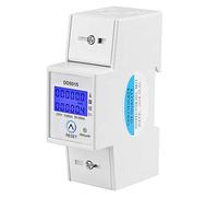 Nikou Contatore Energia Elettrica 5-80 A 230 V 50 Hz, Contatore di Corrente Alternata con Display LCD Digitale Monofase Wattmetro Montaggio su Guida DIN DDS015