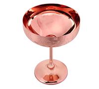 Nikou Coppe Gelato in Acciaio Inossidabile, Calice da Gelato Bicchiere da Champagne Tazza da Vino Rosso Incisa, Coppa Decorativa er Orecchio, Per Casa Ristorante Feste (Altezza 17 cm)