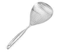 Nikou Cucchiaio da cucina in acciaio inossidabile, mestolo a ragno, cucchiaio filtrante per cucinare, lungo 30,5 cm, facile da pulire