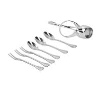Nikou Elegante supporto per stoviglie in acciaio inox per forchette e cucchiai, set di stoviglie da cucina, design moderno, ideale per casa e giardino